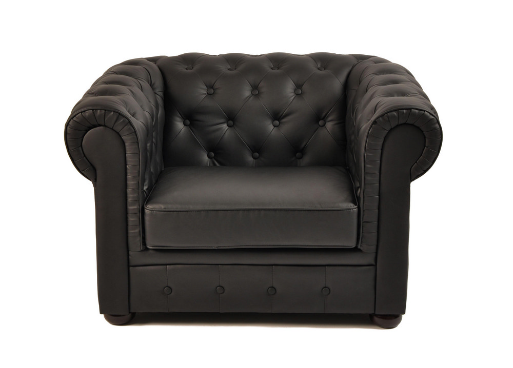 Noleggio Poltrone Chesterfield nere a Milano